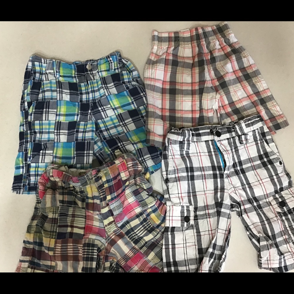 EUC boys plaid shorts